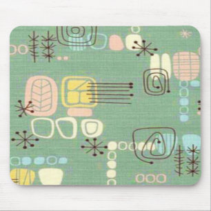Mid Century Moderne Grafische Design Mousepad Muismat