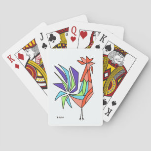 Mid Century Moderne Haan 2 Pokerkaarten