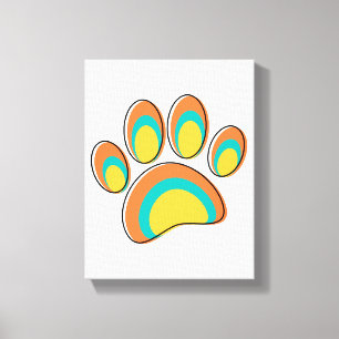 Mid Century Moderne Hond Paw Print