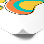 Mid Century Moderne Hond Paw Print (Hoek)