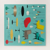 Mid Century Moderne House Furniture Legpuzzel (Horizontaal)