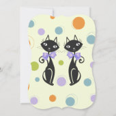 Mid Century Moderne Kat Kaart (Achterkant)