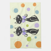 Mid Century Moderne Kat Theedoek (Verticaal)