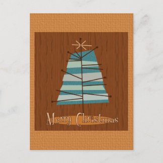 Mid Century Moderne kerstboom Feestdagenkaart