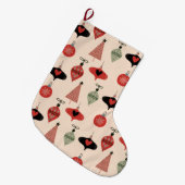 Mid-Century Moderne Kerstmis Grote Kerstmis Kerstsok (Voorkant (Hangend))