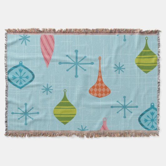 Mid Century Moderne kerstversieringen Deken (Voorkant)