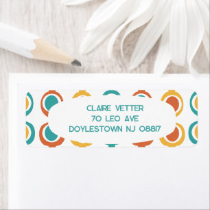 Mid-Century moderne keten retour adres label