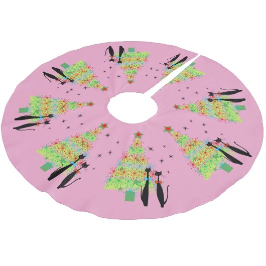 Mid Century Moderne koude kerstboom Rok (Gekanteld)