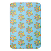 Mid Century Moderne Kunst Hond Paw Prints Custom Badmat (Voorkant Verticaal)
