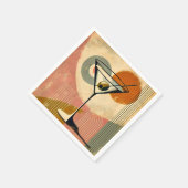 Mid Century Moderne Kunst Martini Servet (Hoek)