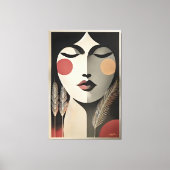 Mid Century Moderne Kunst Meditatie Canvas Afdruk (Voorkant)