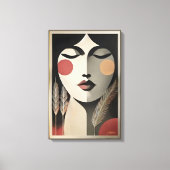 Mid Century Moderne Kunst Meditatie Canvas Afdruk (Voorkant)