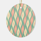 Mid Century Moderne Ornements Motif Turquoise & Bl (Gauche)