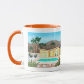 Mid Century Moderne Palm Springs Pool House mug (Gauche)