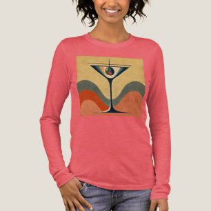 Mid Century Moderne "pimento olijf martini golf" Tri-Blend Shirt
