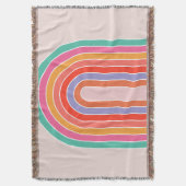 Mid Century Moderne Regenboog Deken (Voorkant Verticaal)