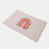 Mid Century Moderne Regenboog Deurmat (Schuin)