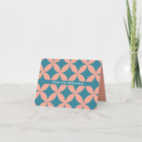 Mid-Century moderne retro mid mod roze & blauw