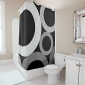 Mid Century Moderne Rings Douchegordijn (In situ)