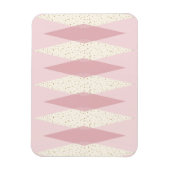 Mid Century Moderne Roze Argyle Flexible Magnet Magneet (Verticaal)