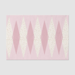 Mid Century Moderne roze speelstijlpapier Tissuepapier