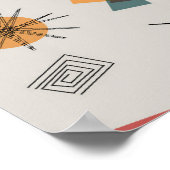 Mid-Century Moderne Starbursts Poster (Hoek)