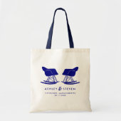Mid Century moderne stoel bruiloft welkomsttas, ma Tote Bag (Voorkant)