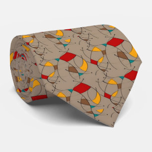 Mid-Century Moderne Stropdas van Abstracte Mannen 
