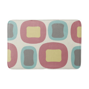 Mid Century Moderne Vormen Meerkleurig Badmat