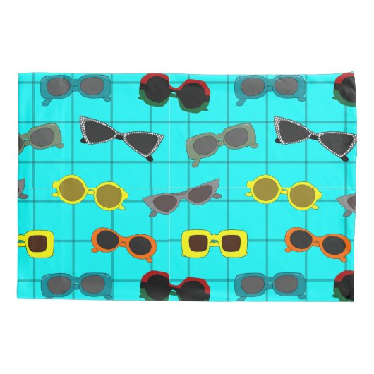Mid-Century Moderne zonnebril Kussensloop (Achterkant)