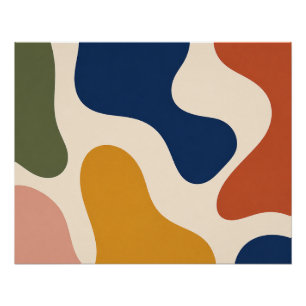 Mid-Century Organic Shapes Poster Perfect Poster