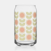 Mid-Century Pastel Pink Retro Floral Pattern (Droite)