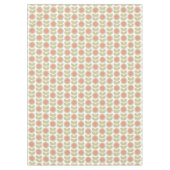  Mid-Century Pastel Pink Retro Floral Pattern Tafelkleed (Voorkant)