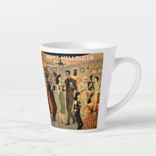Mid Century Retro 40s Halloween Martini Feest Latte Mok