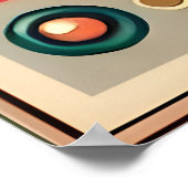 Mid Century Retro Futuristische Circuit Cat Poster (Hoek)