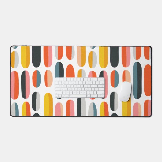 Mid Century Retro Geometric Abstract Pattern (Clavier et souris)