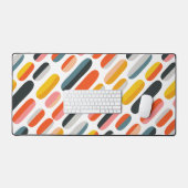 Mid Century Retro Geometric Abstract Pattern Bureaumat (Keyboard & Muis)