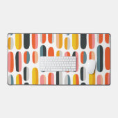 Mid Century Retro Geometric Abstract Pattern Bureaumat (Keyboard & Muis)