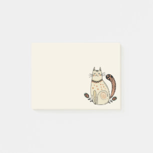 Mid Century Retro Kitty Kat Post-it® Notes