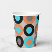 Mid Century Retro papieren bekers (Achterkant)