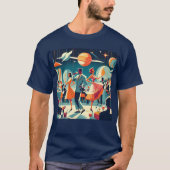 Mid Century Space Age Cocktail Party T-shirt (Voorkant)