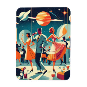 Mid Century Space Age Cocktailparty Magneet