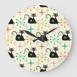 Mid Century Starbursts beroemd gemaakt door Black  Grote Klok