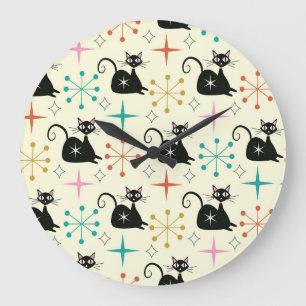 Mid Century Starbursts beroemd gemaakt door Black  Grote Klok