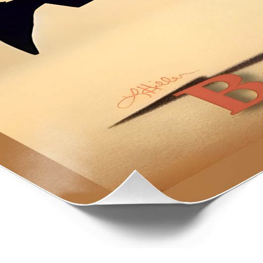 Mid Century Valentijn Dancing Paar met Martini Perfect Poster (Hoek)