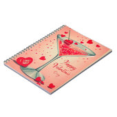 Mid Century Valentijn Martini cocktail Notitieboek (Linkerzijde)