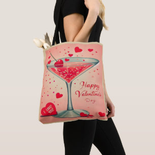 Mid Century Valentine Martini cocktail Draagtas