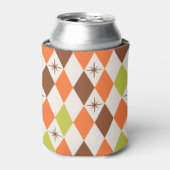 Mid-Century Vibes – Retro Geometric Blikjeskoeler (Blikje Voorkant)