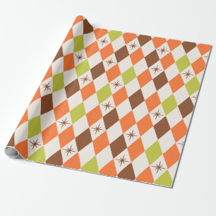 Mid-Century Vibes - Retro Geometrisch inpakpapier