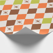 Mid-Century Vibes - Retro Geometrisch inpakpapier (Hoek)